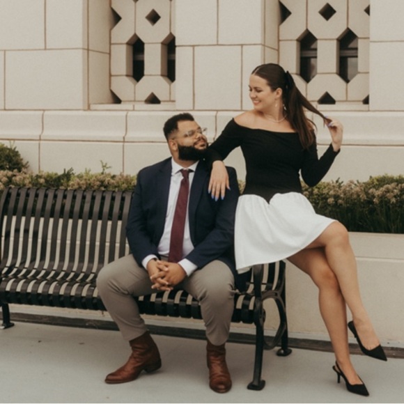 Awaylee Drop Waist Off The Shoulder Mini Dress - Picture 11 of 13